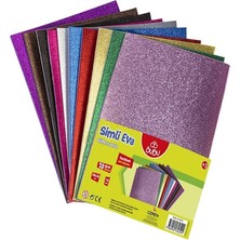 Bubu Bu-Bu Eva 20x30 Simli Yapışkanlı Eva 10 Renk