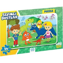 Ca Games Yapboz- Ca.5121-5122 Sevımlı Dostlar Frame Puzzle 24