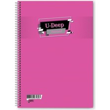 Notebook U-deep PP Kapak Spiralli A4 72 Yaprak Kareli Defter 12'li Paket