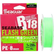 Seaguar Flash Green Pe 8 Örgü Spin Ip Misina 150MT Açık Yeşil