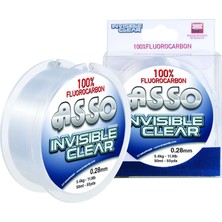 Asso Invisible Clear Paralel %100 Fluoro Carbon Misina 50MT