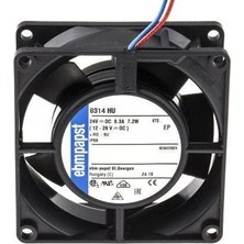 Ebmpapst 8314HU 24V Dc 80X80X32 mm Yüksek Debili Bilyalı Aksiyel Fan