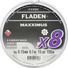 Fladen Maxximus 8x Örgü 150M Siyah
