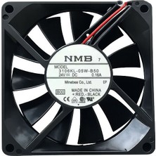 Nmb 3106KL-05W-B50 Dc Soğutma Fanı 24V Dc 80X80X15 mm - Bilyalı Ince Aksiyel Fan