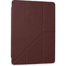 Aconcept Newface  Galaxy Tab A9 Kılıf Kalemlikli Mars Tablet Kılıfı - Mürdüm