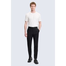 Hatemoğlu Siyah Slim Fit Yandan Cepli Kumaş Pantolon