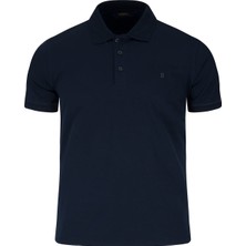 Hatemoğlu Lacivert Regular Fit Polo Yaka Pamuklu Tişört
