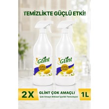 Glint Bitkisel İçerikli Çok Amaçlı Yüzey Temizleyici 2x1 Litre İkili Paket