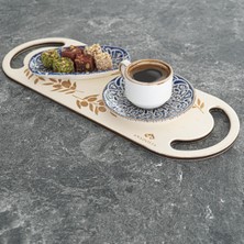Zeytin Dalı Oval Aperatif Sunum Tepsisi