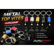 Gamerloot Geçmeli Vites Kutusu Anahtarlık Metal Araç Temalı Gold Renkli
