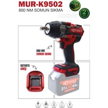 Retools MUR-K9502 Bordo 800 Nm Torklu Kafa