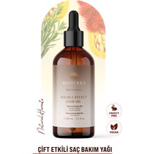 Bioterra Organics Double Effect 100 ml Saç Bakım Yağı Sıvı Formda Besleyici ve Doğal İçerik