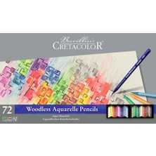 Cretacolor Aqua Monolith Ağaçsız Sulandırılabilir Boya Kalemi Seti 72 Renk Metal Kutu 25072