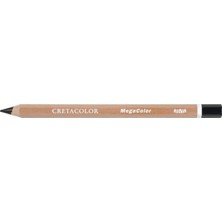 Cretacolor Megacolor Kalın Kuru Boya Kalemi Ivory Black (12 Li Paket) 29250