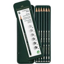 Faber-Castell 9000 Art Set Dereceli Karakalem Eskiz Çizim (6 Lı Paket)