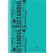 Faber-Castell Spiralli A4 Plastik Kapak Defter Çizgisiz 100 Yaprak (4 Lü Paket) 5075000005000