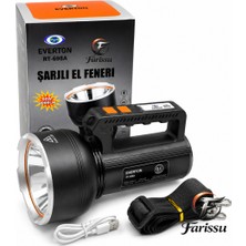farissu RT-698A 50W 5000 Lümen Şarjlı El Feneri & Projektör | 2000M Uzun Menzil | Powerbank Özellikli