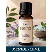 Ems E.M.S MENTOL Esansiyel Uçucu Yağ Buhurdanlık Yağı Difüzör Esansı Oda Kokusu Esansı MUM ESANSI 10 ML.