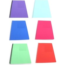 Defne Daphne A4 Plastik Kapak Kareli 96 Yaprak Defter (4 Lü Paket)