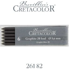 Cretacolor Graphite 2B Portmin Uç 5,6Mm (6 Lı Paket) 26182