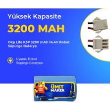 Ümit Maker Okp Life K5P 3200 Mah 14.4V Robot Süpürge Batarya