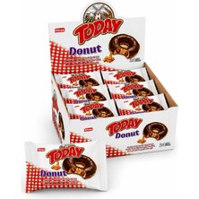 Elvan Today Karamelli Donut Kek 35 gr 24'lü Paket İçinde Karamel Dolgulu Lezzetli Atıştırmalık