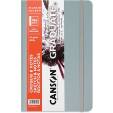 Graduate Sketch Notes 14x21.6Cm 90gr 92 Yaprak Ciltli Eskiz Defteri Gri C31200L044