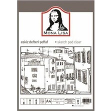 Südor Mona Lisa Eskiz Defteri Şeffaf A4 95 Gram 20 Yaprak