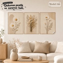 Akıllı Kağıt Statik Tutunma Özellikli Tablo - Poster Çiçek (Model- 116)