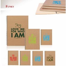Keskin Color 16,5X22,5Cm 100 Yaprak Çizgili Funky Spiralli Defter (2 Li Paket) 418011-99