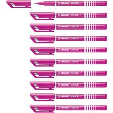Stabilo Sensor Fineliner 0,3 Mm Keçe Uç Kalem 189/56 (10 Lu Paket)