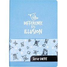 Serve Note Defter 15X21Cm Çizgili Gök Mavi Not Defteri