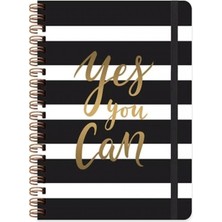 Keskin Color Düz Not Defteri 14X20Cm Daily Notes Muse - Yes You Can (2 Li Paket) 410284