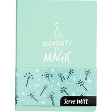 Serve Note Defter 15X21Cm Çizgili Nane Yeşili Not Defteri