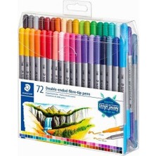 Staedtler Keçeli Kalem Çift Uçlu 3.0 0.8 Mm 72 Renk 3200 Tb72