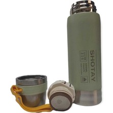Shotay Travel Çelik Termos Matara 600 Ml (Karışık Renk, 1 Adet)