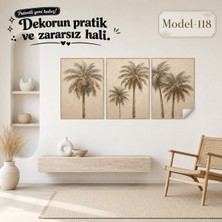 Akıllı Kağıt Statik Tutunma Özellikli Tablo - Poster Çiçek (Model- 118)