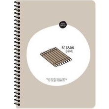 Keskin Color Hisli Şeyler - Bi Salın 18,5X25Cm 80 Yaprak Kareli Not Defteri 500592-99