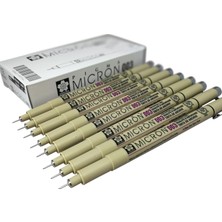 Talens Sakura Pigma Micron Teknik ve Illüstrasyon Çizim Kalemi Siyah 003 0,15MM (12 Li Paket)