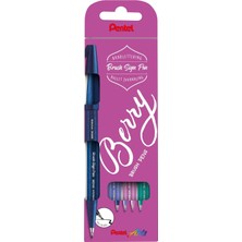 Pentel Sing Pen Brush 4 Renk Blister (Cax-V2X-P2X-D3X)