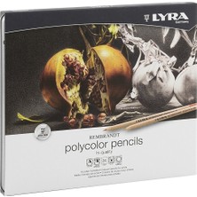Lyra Rembrandt Polycolor Sanatsal Kuru Boya Kalemi 24 Renk Metal Kutu