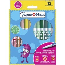 Paper Mate Keçeli Boya Kalemi 12 Renk
