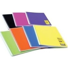 Komeks Defter Spiralli A5 Çizgili 96 Yaprak (12 Li Paket)