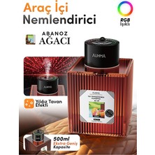 500ML Kapasite Araç Içi Hava Nemlendirici - Koku Makinesi - Aromaterapi Difüzör - Araç Kokusu