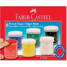 Faber-Castell Faber Castell Parmak Boyası 25ml x 6 Renk