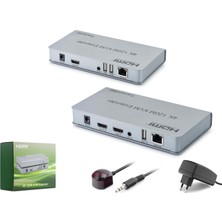 Hadron Hdx1423 Hdmi Kvm Extender Loop Out Ir 4K 30 Hz 120 M Gri