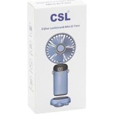 Csl F100 Şarjlı Mini Fan Mavi