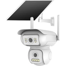 Joysee Sw2 6Mp 2X2.8Mm Aov Solar Wifi İki Kamera 4Ir+4Led Ptz Güvenlik Kamerası