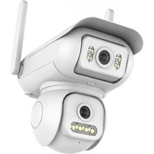 Joysee W2 6Mp 2X2.8Mm İki Kamera 4Ir+4Led Wifi Ptz Güvenlik Kamerası