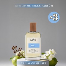 Mad Parfüm 3 adet 30 ml W191 Erkek Parfüm Seti